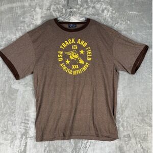 Y2K Aeropostale Track / Field Athletic Department USA Graphic T Shirt‎ Mens XL